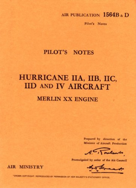 Hawker Hurricane II -pilot's Notes (Pilot's Notes Collection)
