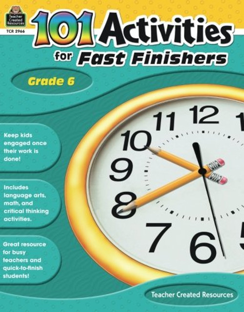 101 Activities For Fast Finishers Grade 6