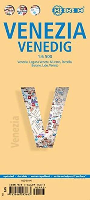 Laminated Venice Map by Borch (English, Spanish, French, Italian and German) (English, Spanish, French, Italian and German Edition)