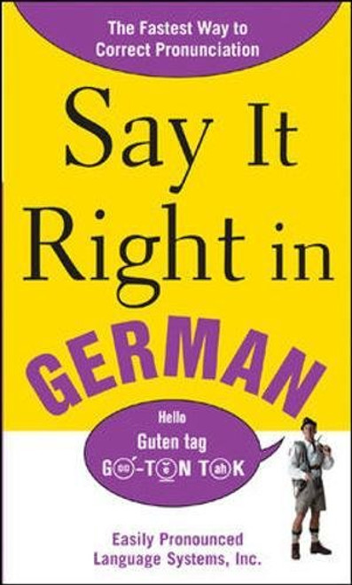 Say It Right In German