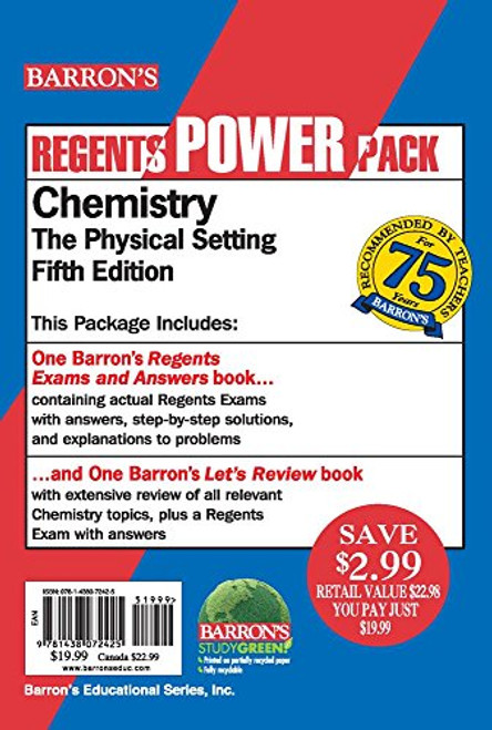 Chemistry Power Pack (Regents Power Packs)