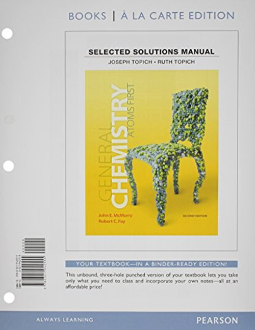 Student Solutions Manual for General Chemistry: Atoms First, Books a la Carte Edition