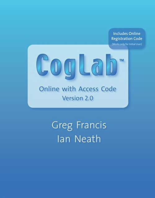 Bundle: CogLab Online with Access Code, Version 2.0, 4th + CogLab Reader Bundle: CogLab Online with Access Code, Version 2.0, 4th + CogLab Reader