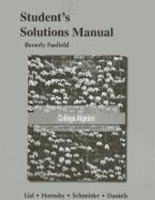 Student's Solutions Manual for College Algebra