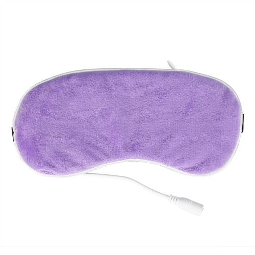 USB Heating Steam Eyeshade Lavender Eye Mask Eye Massager Sleep Travel Portable Purple