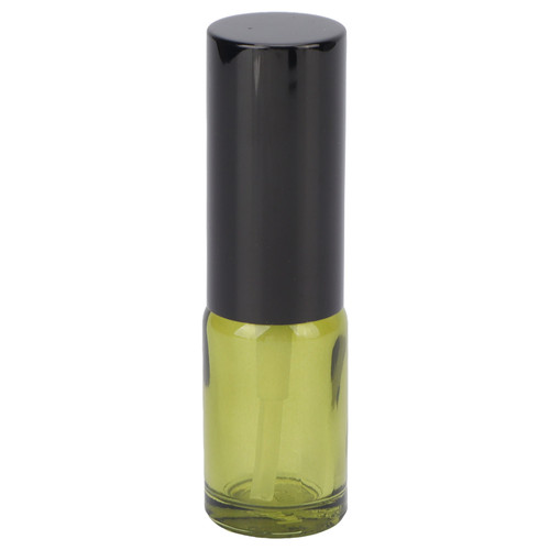 10ml Empty Spray Bottle Olive Green Light Proof Refilable Glass Spray Bottle with Lid for Skin Care
