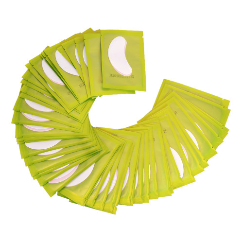 Eyelash Extension Hydrogel Under Eye Gel Lint Free Pad Patch Sticker Tape(30Pairs Green)