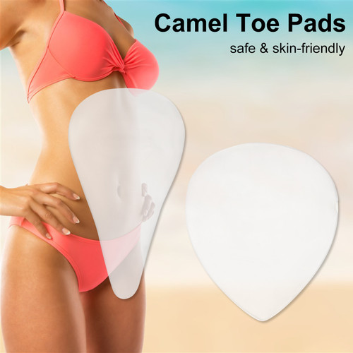 Camel Toe Pad Silicone Camel Toe Concealer Reusable Invisible Adhesive for Women Swimwear Waterproof Swimming Cover Pad 2 Pack
