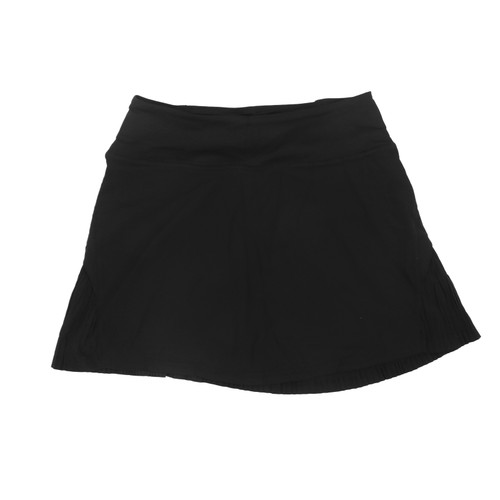 Tennis Skirt Lightweight Breathable Quick Drying High Waist Athletic Skort for Women Black S