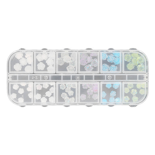 Flower Nail Charms Set Portable Accessory Decorative Craft Nail Charm for Travel Performance