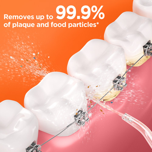 Bitvae Cordless Oral Irrigator Water Dental Flosser for Teeth IPX7 Waterproof Water Flosser USB Rechargeable Teeth Cleaner Water Dental Picks 3 Modes 6 Jet Tips for Teeth Cleaning