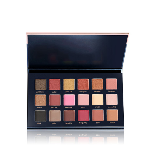 Beauty Glazed 18 Colors Smooth Shining & Matte Eyeshadow Palette Eyes Pigment Powder Cosmetics