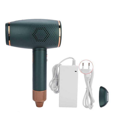Aimanfun 400000 Flashes Hair Removal Machine Portable Household Hair Removal Devices Dark GreenEU Plug 110-240V