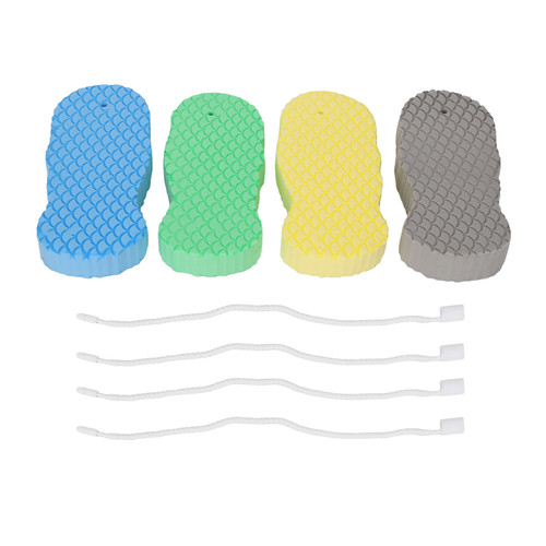 4pcs Body Bath Exfoliating Sponge 3D Ultra Soft Smooth Skin Deep Cleaning for Adults Kids