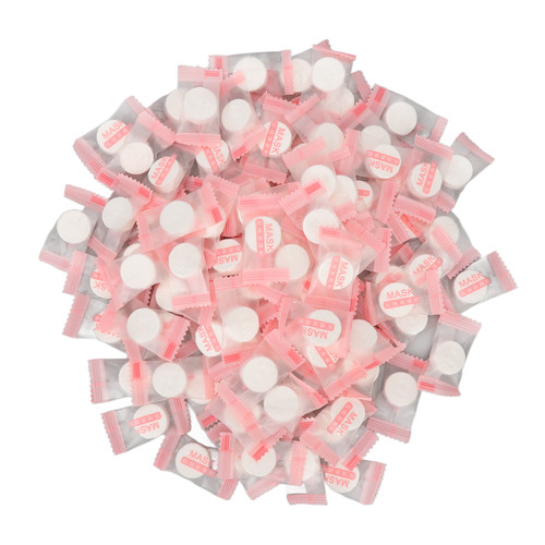 100pcs Compressed Facial Mask Disposable Pure Cotton DIY Compressed Facial Mask Sheets for Home Beauty Salon