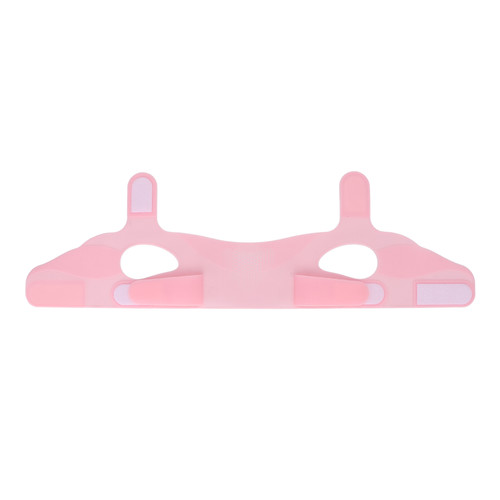 Facial Slimming Strap Silicone Soft Elastic Double Chin Reducer V Line Face Tightening Lifting BeltPink