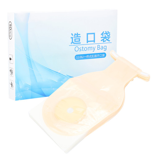 10Pcs Set Disposable One Piece System Ostomy Bag Medicals Drainable Pouch Colostomy Bag