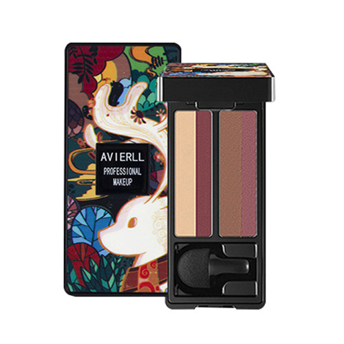 2 Multicolored Gradients Eye Shadow Palette Glitter Matte Nude Makeup Cosmetic 4209 (C06)