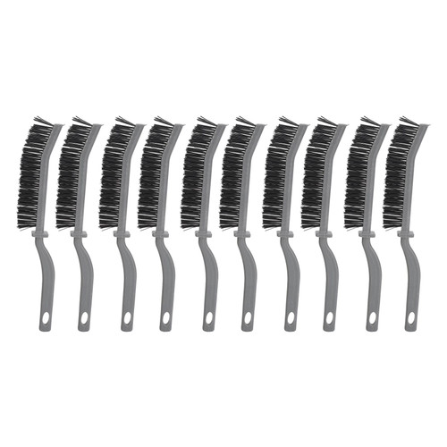 10pcs Crevice Cleaning Brush Multifunctional Hard Bristle Long Handle Groove Cleaning Tool for Dead Corners Kitchen