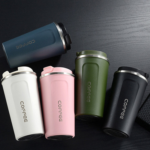 Vacuum Insulated Cup Portable Coffee Cup Stainless Steel Leakproof Vacuum Water Bottle Home Travel Use