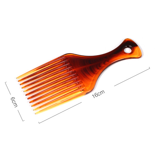 BlueZOO Hair Comb Insert Afro Hair Pick Comb Hair Fork Comb Oil Slick Styling Hair Brush Hairdressing Accessory for Men & Women