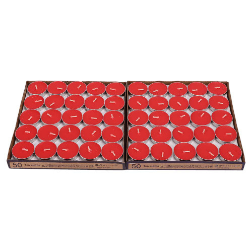 100pcs Aromatherapy Candles Wedding Birthday Handicraft Decoration Aromatherapy CandlesRed