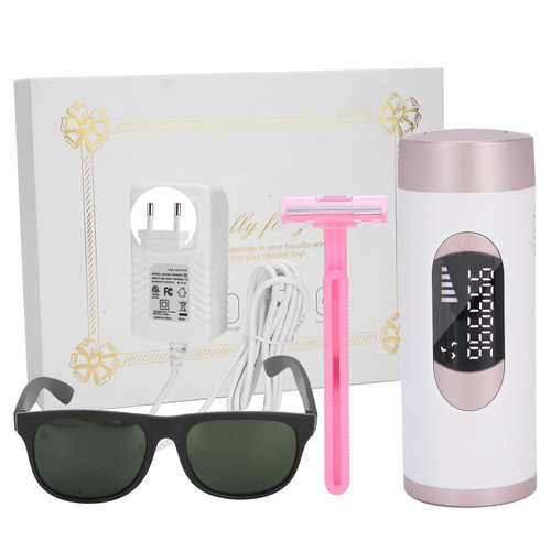 Laser Hair Removal Machine Painless Whole Body Depilator 5 Gears Hair Remover Tool 110‑240VEU Plug White