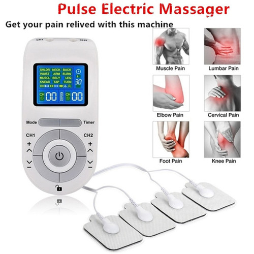 Electronic Pulse Massager Tens EMS Machine Massager Electrical Nerve Muscle Stimulator