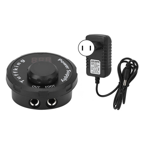 Tattoo Power Supply LCD Voltage Adjustable Colorful Light Power Supply for Tattoo Machine 100‑240V US Plug