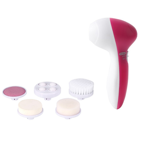 5 In 1 Beauty Face Care Massager Electric Facial Cleanser Body Cleaner Brush Massaging Tool