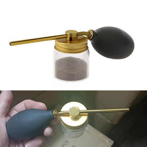 Refillable Spray Bottle Airbag Glass Bottle for Hair Building Powder Hairdressing Spraying Bottle