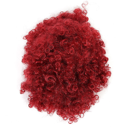 Curly Wavy Wigs Women Female Synthetic Hair Burgundy Wigs for Party Cosplay