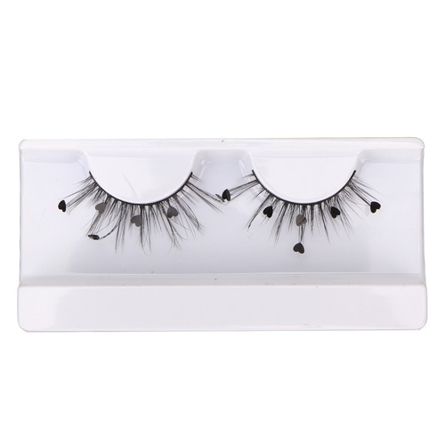 7D False Eyelashes Fluffy Wispy Love Shape Sequin Flutter Fake Eyelashes for Christmas A13