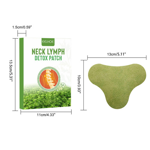 EELHOE 12Pcs Lymphatic Detox Patches Neck/Armpit Anti-Swelling Patch Pads