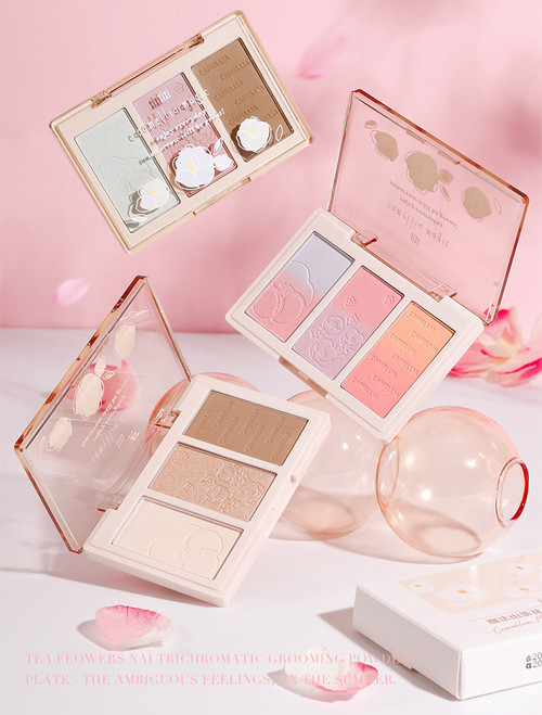 Contouring Powder Palette Makeup Set Long Lasting Brilliant Lighten Skin Color Face Contour Powder