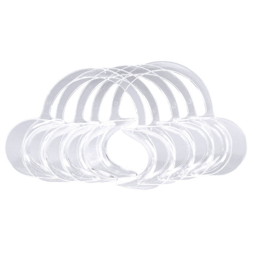 10pcs Disposable Teeth Mouth Opener Cheek Dental Clear C Type Retractor Transparent Large