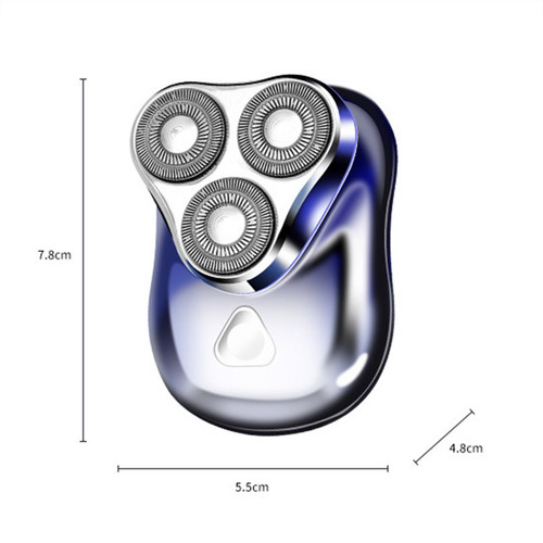 Triple Head Razor Electric Men's Mini Razor Full Body Wash Portable Rechargeable Beard Razor