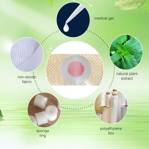 12PCS Corn Remover Wart Remover Foot Corn Remover Pads Corn & Callus Remover Cushions Corn Plaster with Hole Corn Treatment for Foot Care