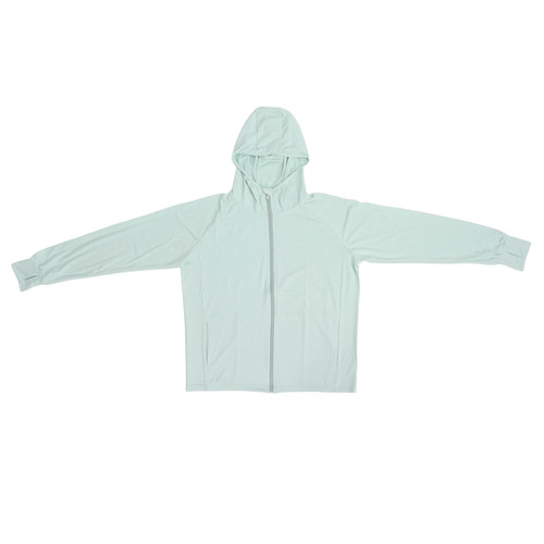 Women Sun Protection Hoodie Summer Outdoor Breathable Long Sleeve UV Protection Jacket (Green) M/L