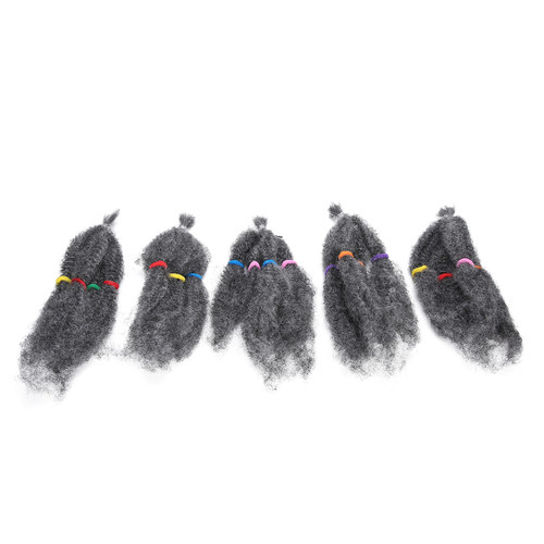 Fashionable Curly Crochet Hair Bundles Curly Weaves Crochet Braids Hair Extension WigGREY