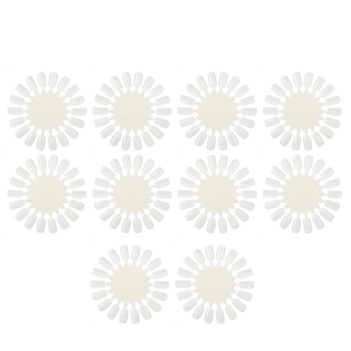 10Pcs/set Nail Display Stand False Tips Nail Polish Gel Palette Nail Art Practice Card