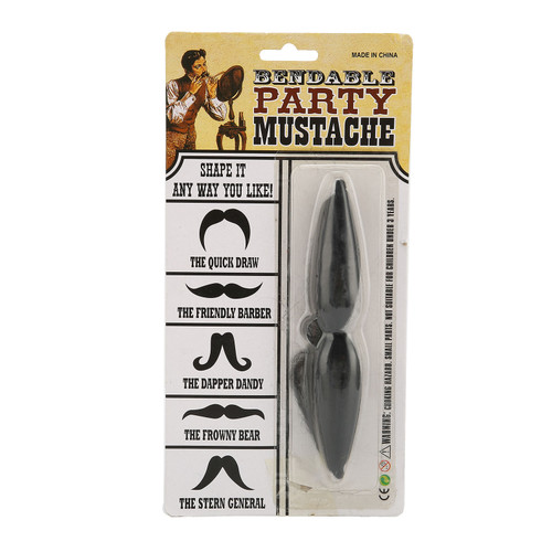 Halloween Fake Mustache Funny Stimulated False Moustache Whiskers for Party Performance