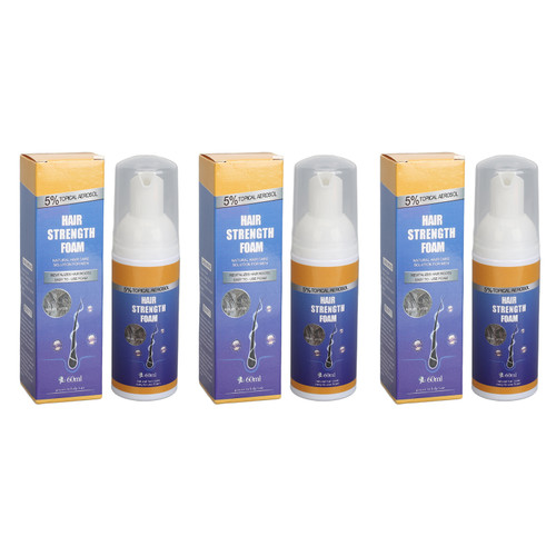 3pcs Hair Strength Mousse Foam 60ml Repairing Moisturizing Volumizing Hair Styling Cleaning Mousse