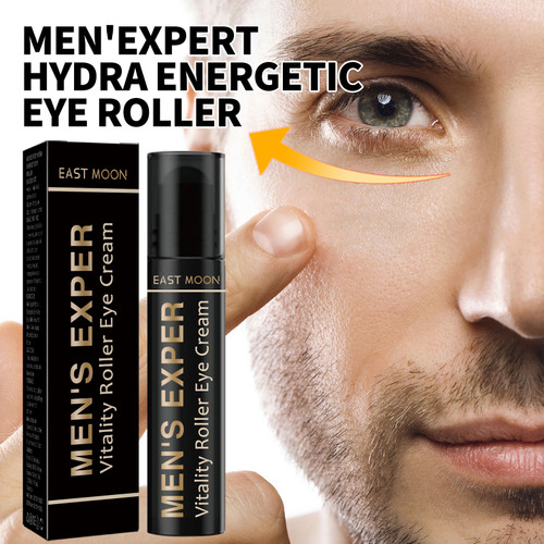 EAST MOON 10ml Men's Vitality Roller Eye Cream Eye Care Lotion Reduce Puffyness Eye Bags Smooth Fine Lines Brighten Skin Tone Eye Care Essence