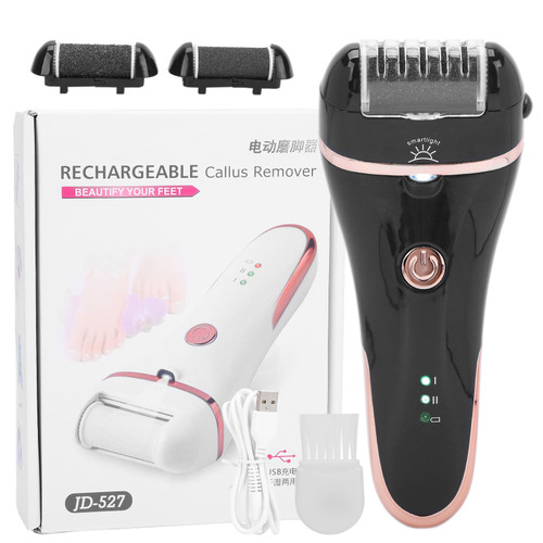 Rechargeable Electric Foot Callus Remover Dead Skin Calluses Removal Foot File Pedicure ToolBlack