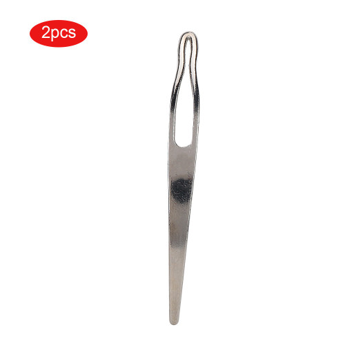 2Pcs Dreadlocks Hair Extension Crochet Hook Tools for Wig Dreadlock Braiding Hair Silver