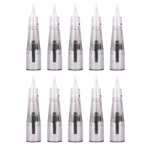 10Pcs Makeup Microblading Needles Anaesthetic Free Eyebrow Lip Tattoo Needle Cartridges 3P