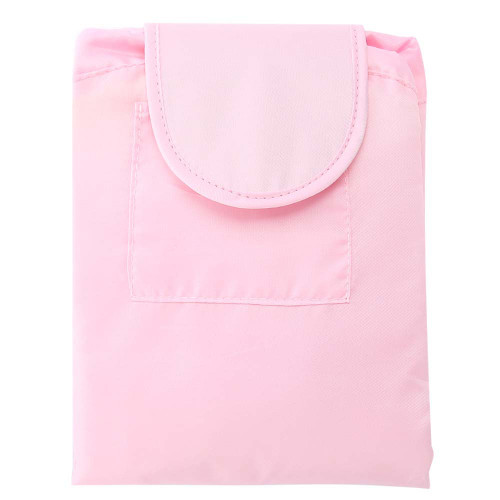 Drawstring Cosmetics Storage Bag with Pouches Massive Capacity Travel Carrying Bag Light Pink