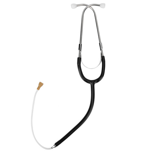 Hearing Aid Stethoscope Professional High Conductivity Low Loss Rate Binaural Stethoscope for Testing Headphone Black