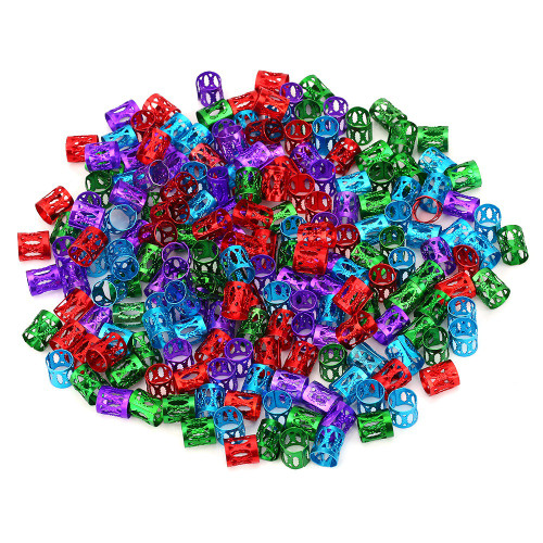 Colorful Adjustable Hair Braid Beads Rings Cuff  Hair Beauty Decoration Tools Accessories